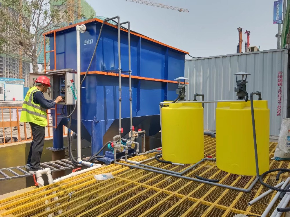 生姜清洗加工污水處理設備專業(yè)氣浮沉淀一體機